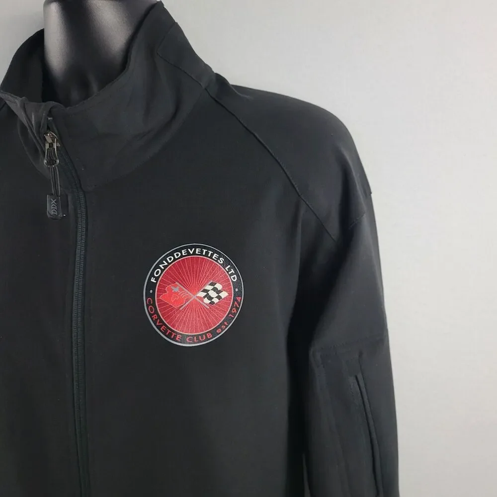 DDX dri-duck full zip jacket mens black XL fonddevetttes corvette club‎ 3413